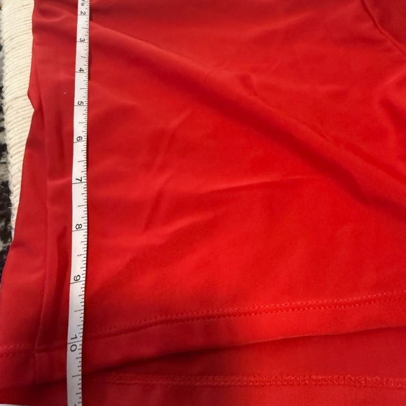 Red and White Striped Swim 2 Piece with Ruched Detail - Picture 12 of 14